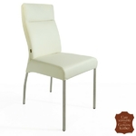 Chaise-cuir-veritable-blanc