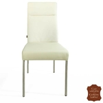 Chaise-cuir-veritable-blanc-a