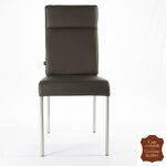 Chaise-cuir-marron-veritable-a