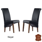 chaises-cuir-vachette-noir