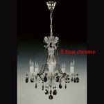 Lustre-baroque-cristal-Wranovsky-chrome