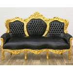 Canape-noir-dore-royal