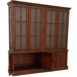 Bibliotheque-Empire-acajou-vitrine-a