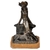 Statue-bronze-femme-chien