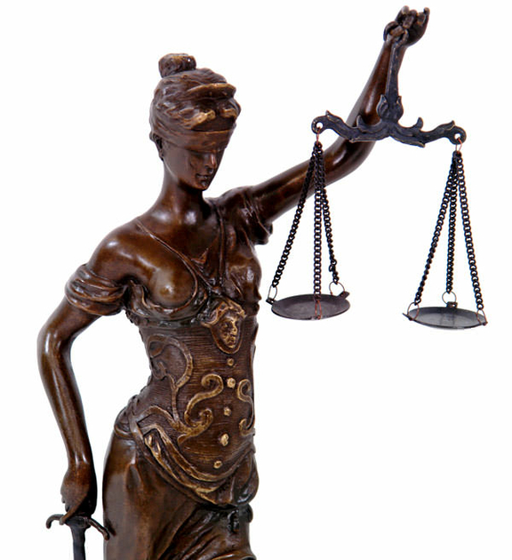 Qu Est Ce Que La Justice Statue de Thémis, Déesse de la Justice, en bronze 46 cm - Décorations