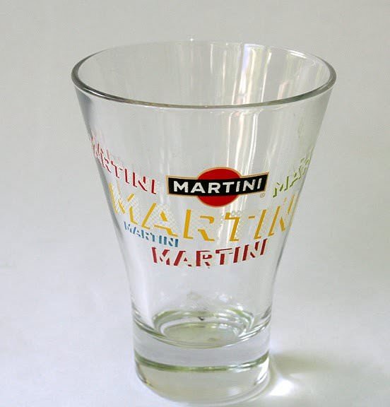 verre publicitaire martini