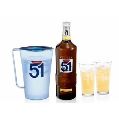 Coffret Cadeau 51 Bouteille 6 Verres 51 Pichet 51 Idee Cadeaux Leszitounes