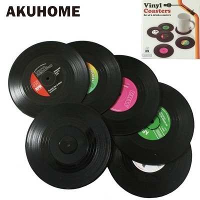 2-4-6-pi-ces-En-Plastique-Environnemental-Disque-Vinyle-Napperons-de-Table-Simple-et-Cr