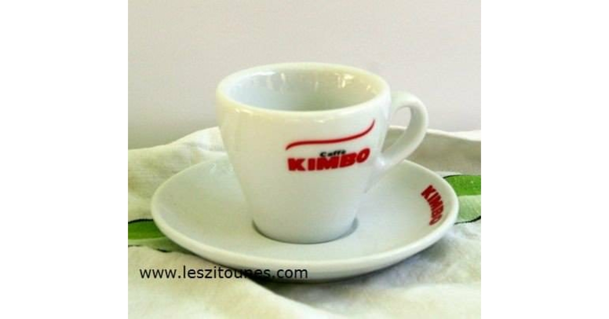 Lot De 6 Tasses à Café Kimbo Avec Sous-tasses - 20cl - Dans Carton D'Origine