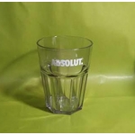 verre plastique dur absolut  vodka