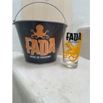 seau à glace fada et 6 verres à bière fada 50 cl