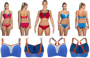 SOUTIEN GORGE REMBOURRE AVEC DES ARMATURES BLEU ET GRIS  REF 5021 PANACHE SPORT  LINGERIE