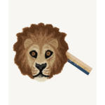 Tapis tête lion laine