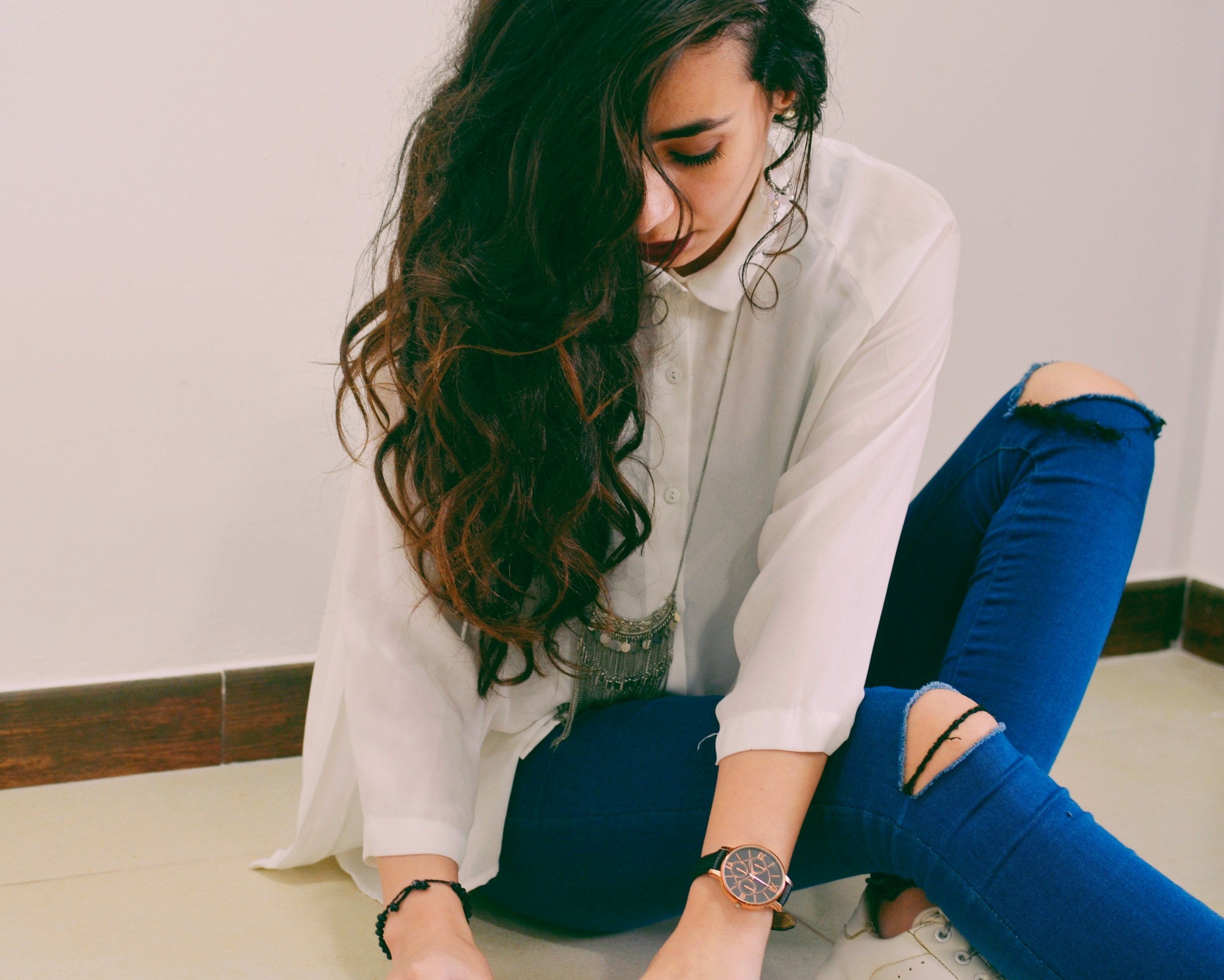 cheveux ondulés