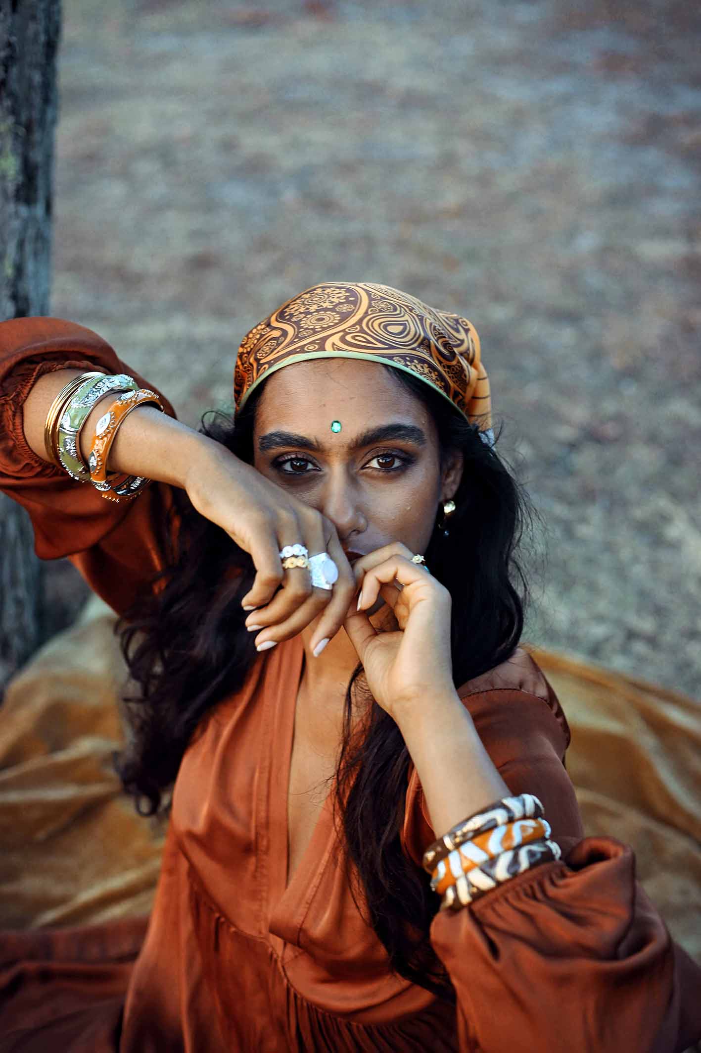 BO Mona- Bague Jade, Yogi- Amoks serpent, cachemire, oeil-Jonc elouan 4