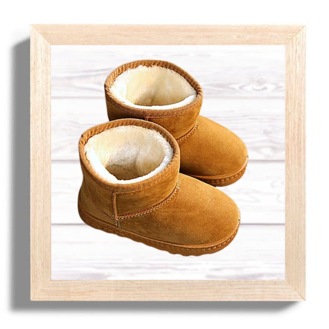 kids-winter-boots-brown-fur-lining-top-view