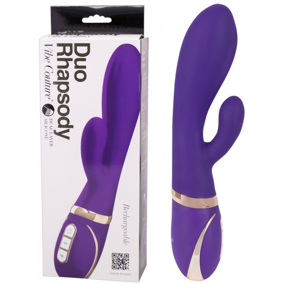 Vibromasseur Rechargeable Vibe Couture Duo Rhapsody Pourpre