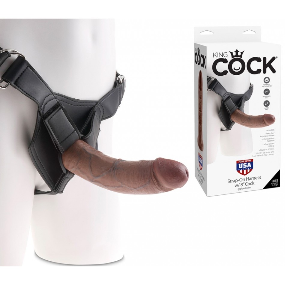 Gode ceinture réaliste Latino King Cock - 20 cm