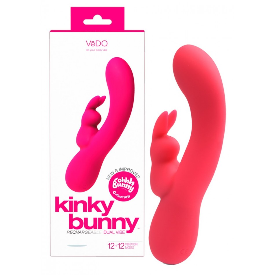 Vibromasseur Rechargeable Kinky Bunny Rose
