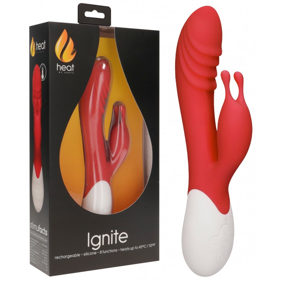 Vibromasseur Rechargeable Chauffant Ignite Rouge