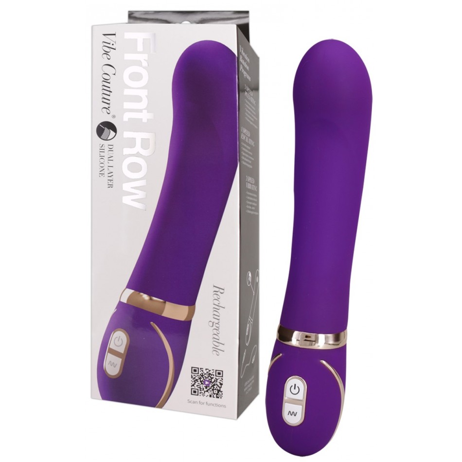 Vibromasseur Rechargeable Vibe Couture Front Row Pourpre