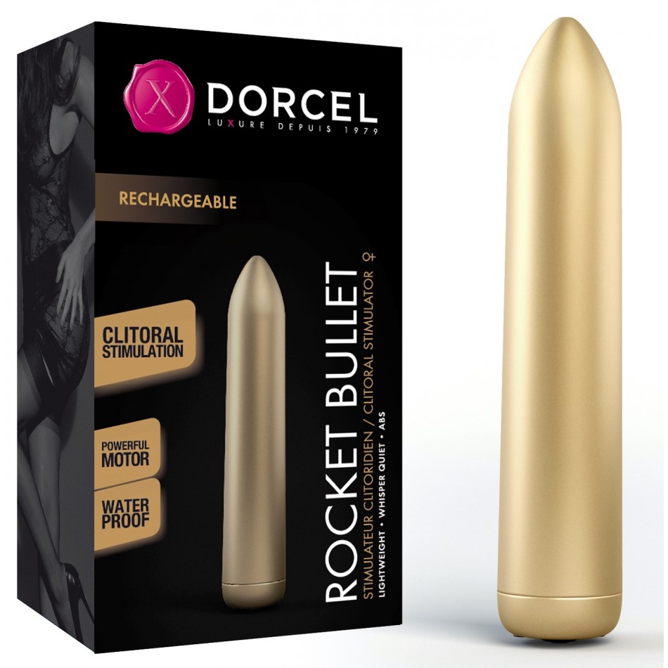 Stimulateur Rechargeable Rocket Bullet Doré