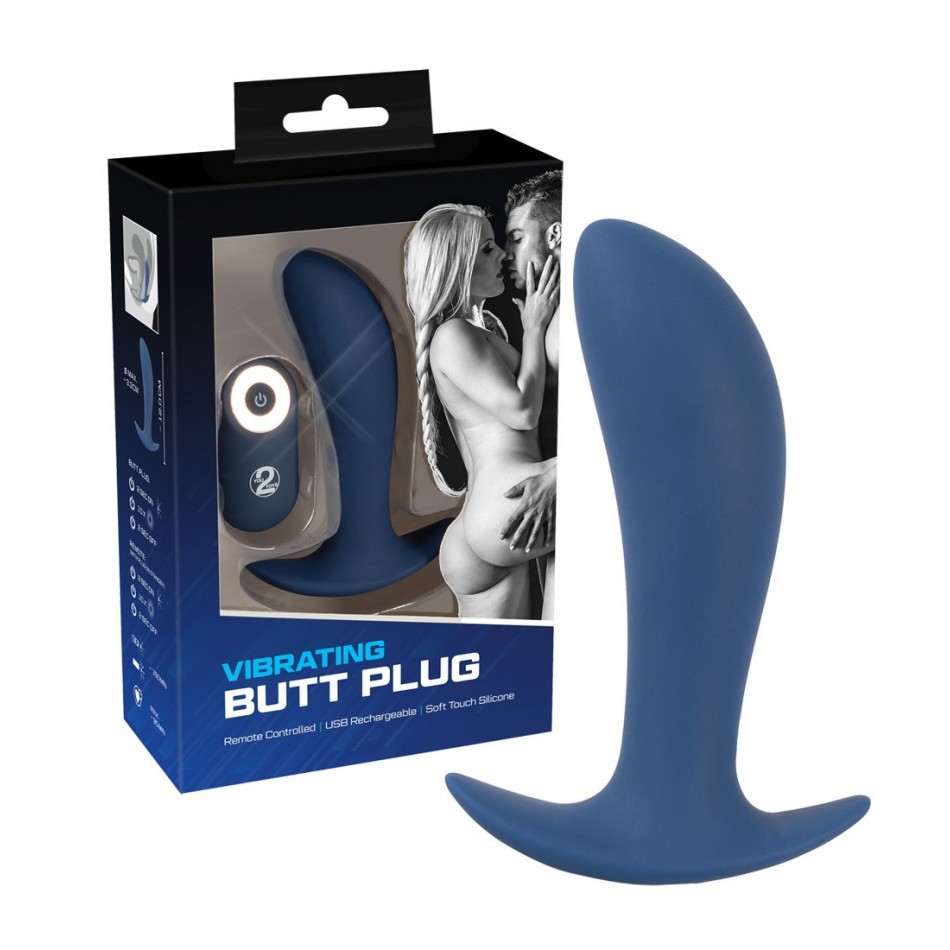 1852860000000-plug-anal-rechargeable-telecommande-bleu