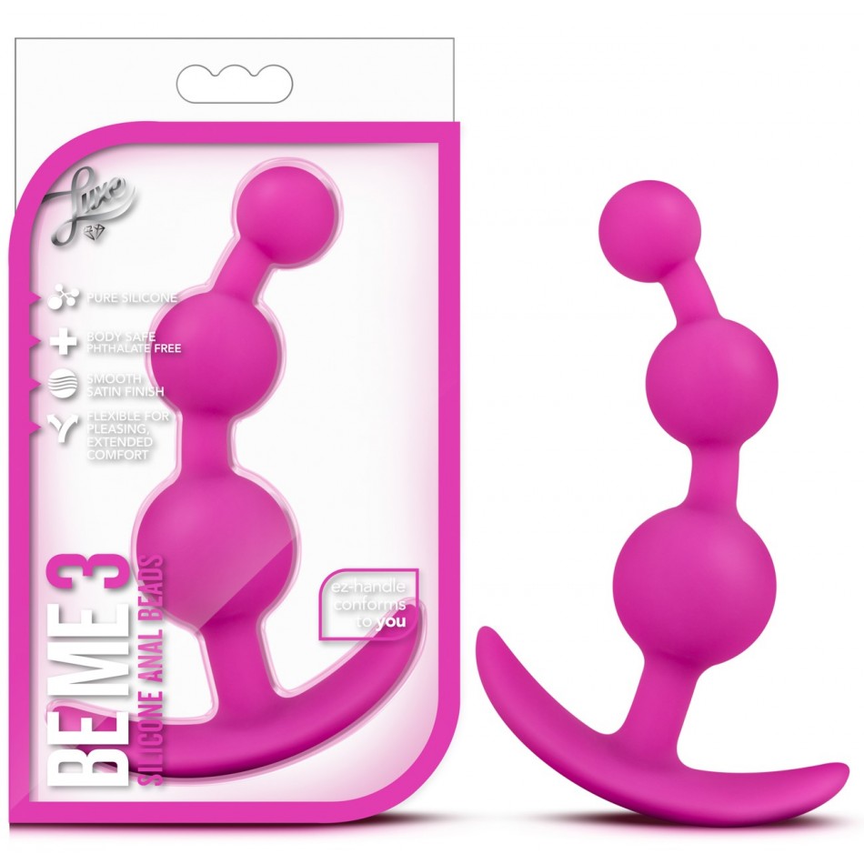 Gode Anal Luxe Be Me Rose en Silicone