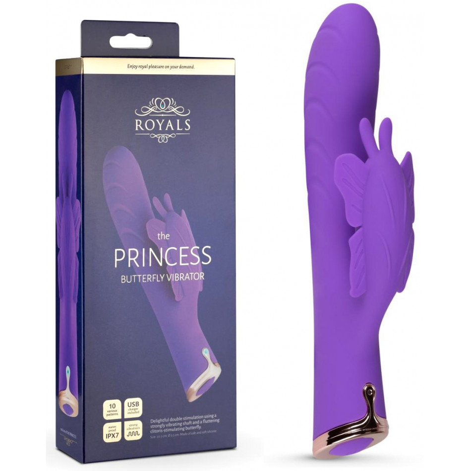 Vibromasseur USB Royal Princess avec Stimulateur Clitoridien