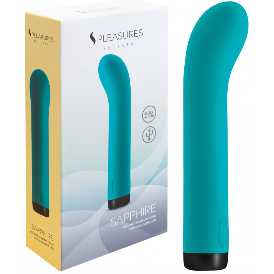 Vibromasseur Rechargeable Sapphire Turquoise