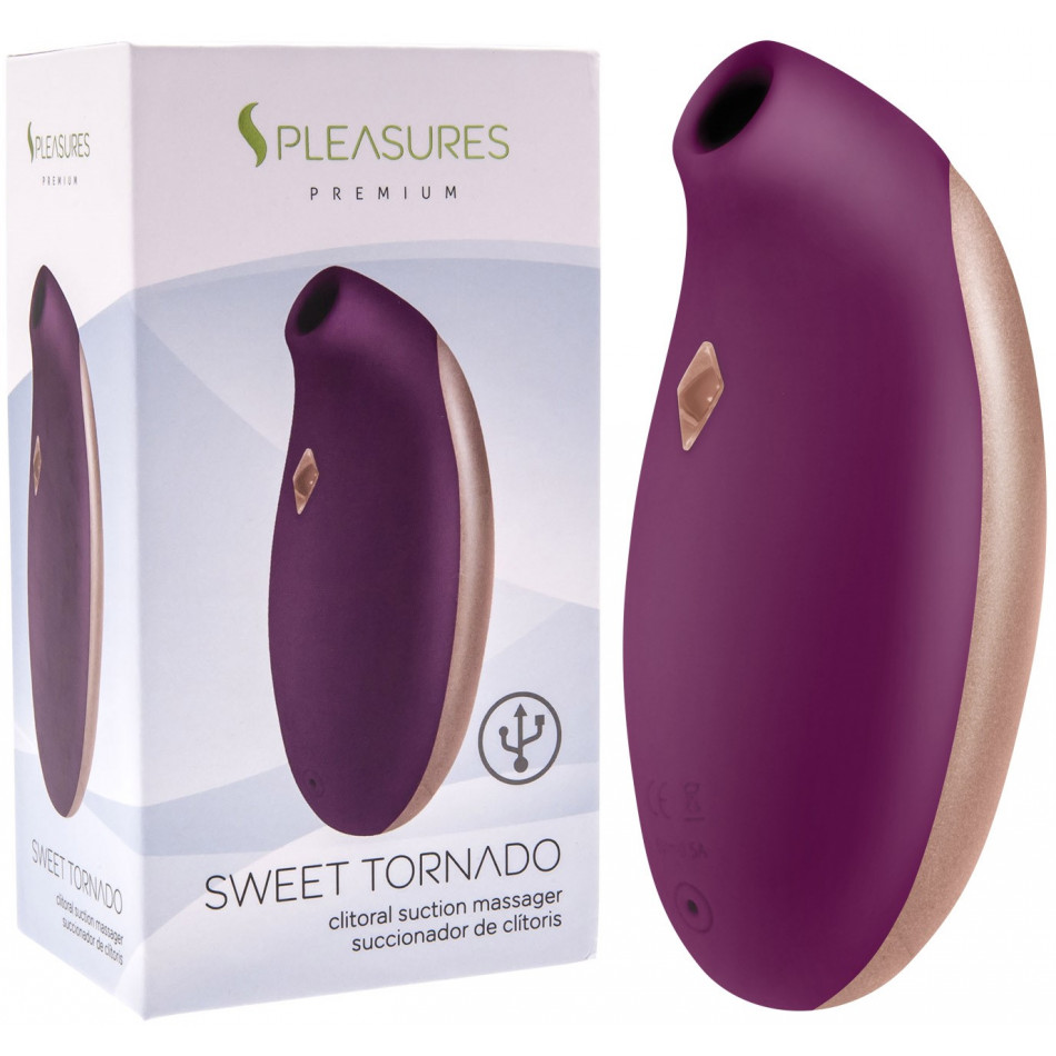 Stimulateur Clitoridien USB Sweet Tornado Violet/or