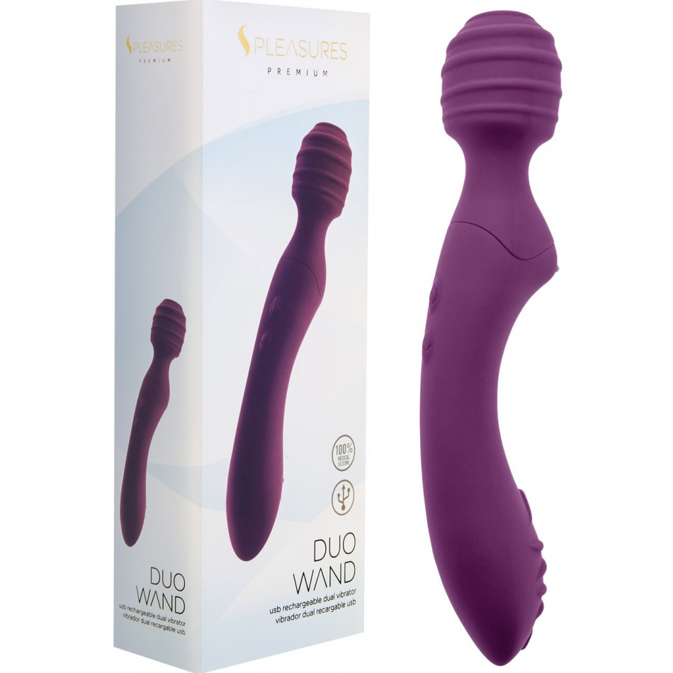 Vibromasseur Rechargeable Duo Wand Violet