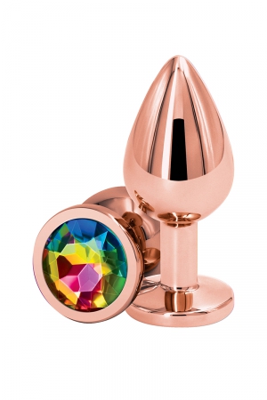 Plug anal aluminium rose gold M - Rear Assets