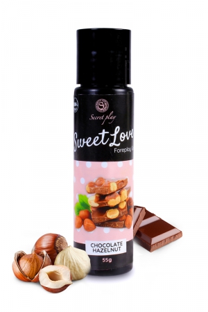 Lubrifiant comestible chocolat-noisette - 60 ml