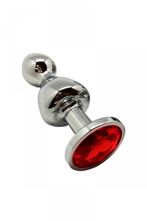 Plug bijou Lollypop rouge S - Wooomy