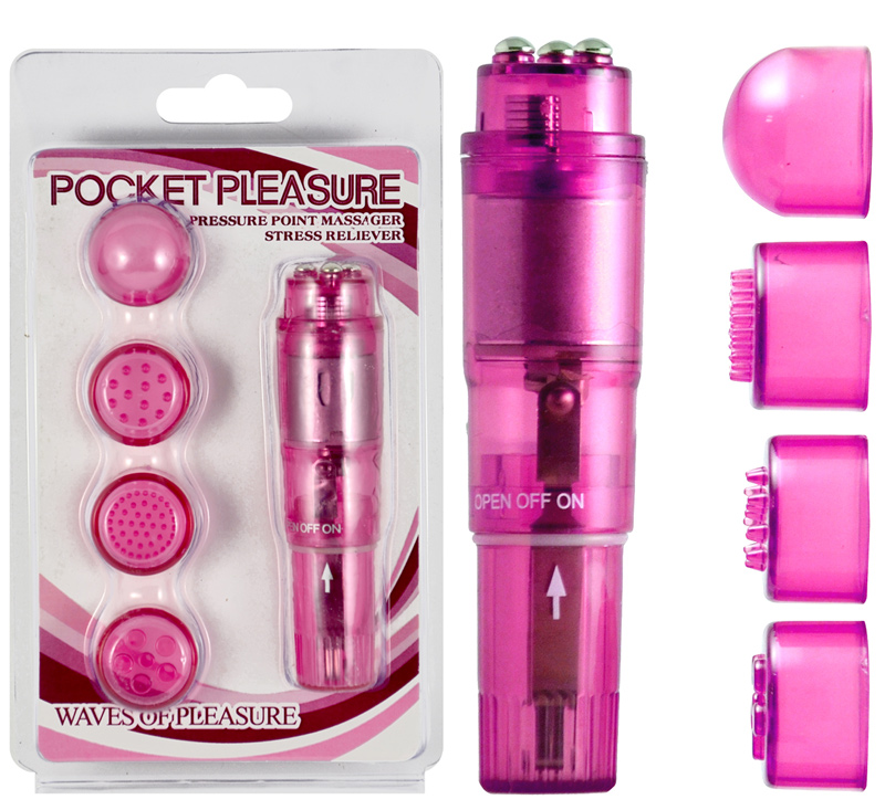 Stimulateur vibrant Pocket Pleasure rose