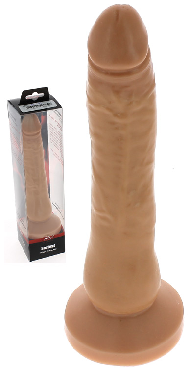 Gode anal fin à ventouse ultra réaliste Reel 19 cm