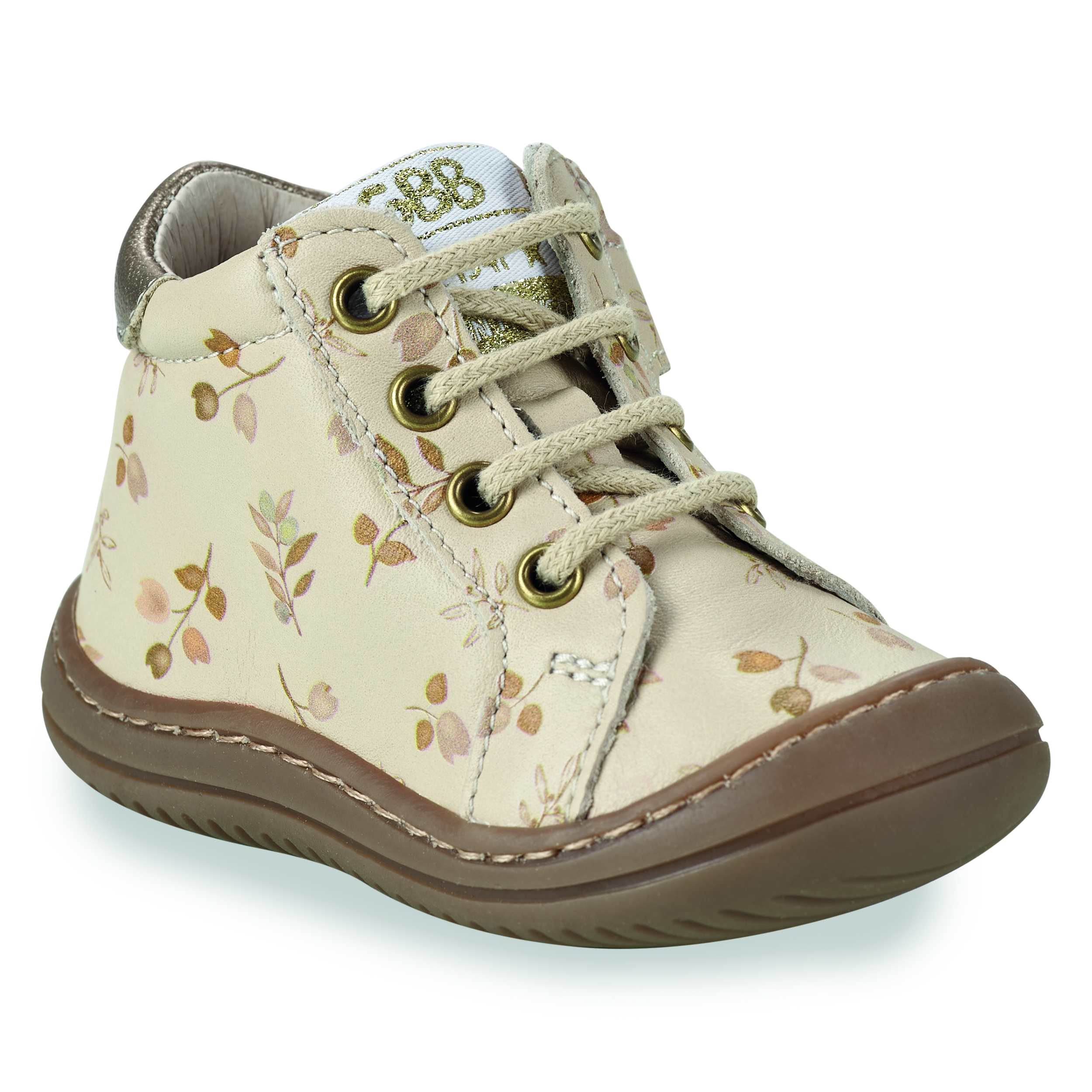 Flexoo baby - Beige imprimé fleurs