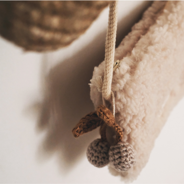 Guirlande en tricot cerises – GENTIL COQUELICOT