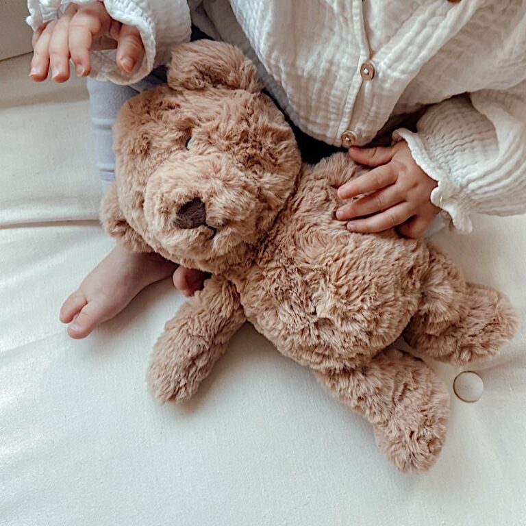 Peluche bruit blanc avec détecteur de réveil Louis le lion