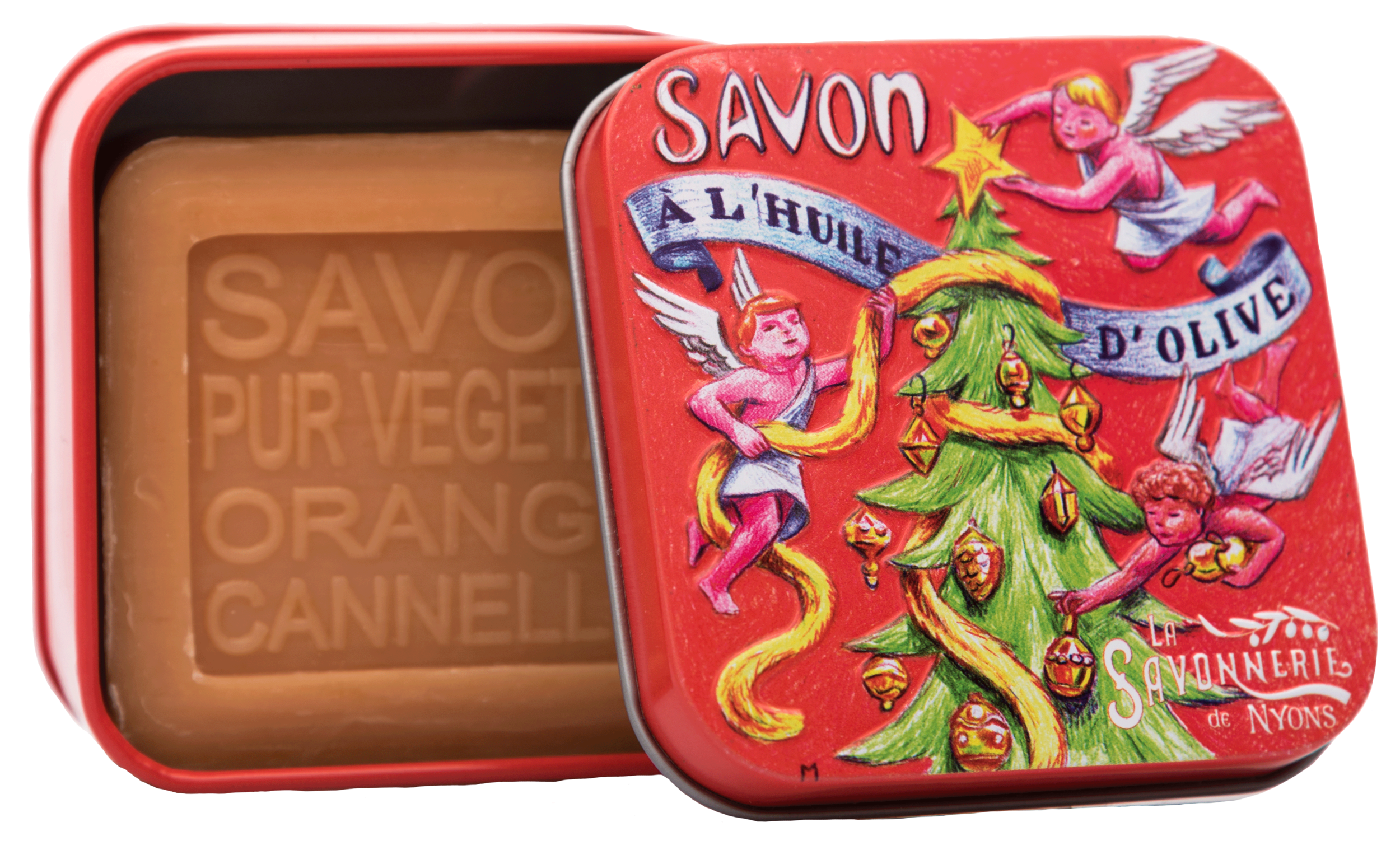 Boite Métal NOËL 2 Sapin & Savon 100g