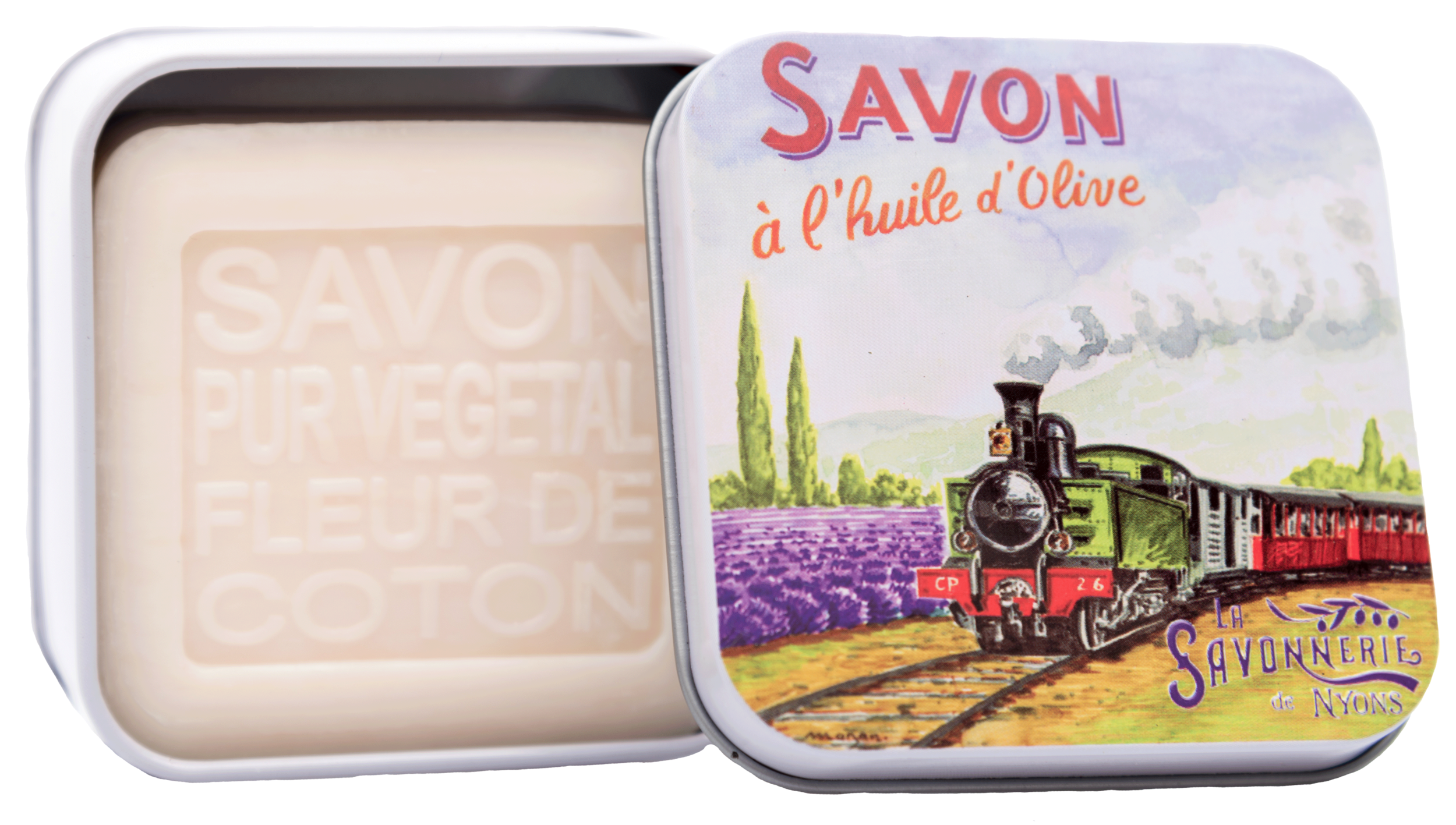 Boite Métal La Locomotive & Savon 100g