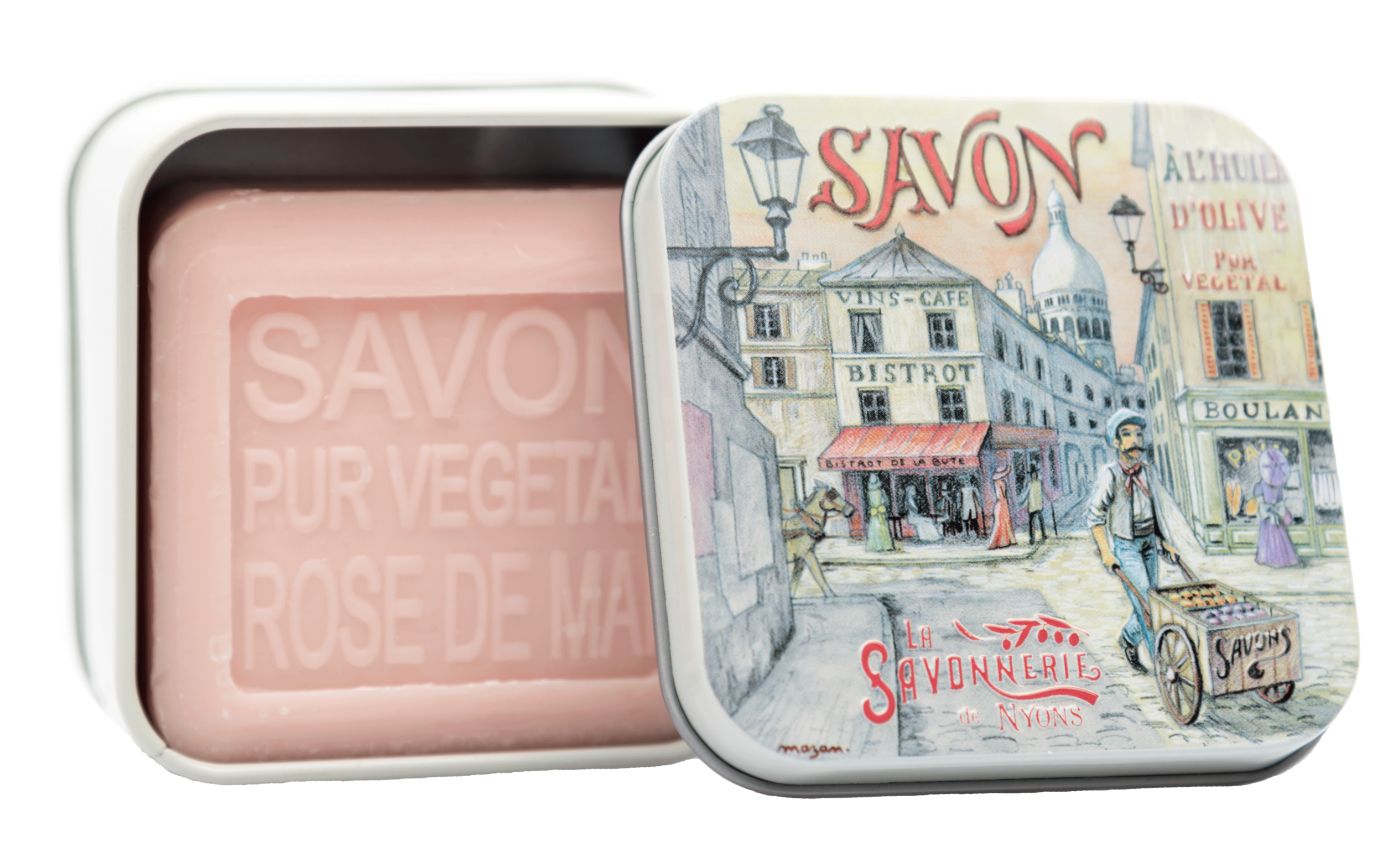 Boite Métal Montmartre & Savon 100g