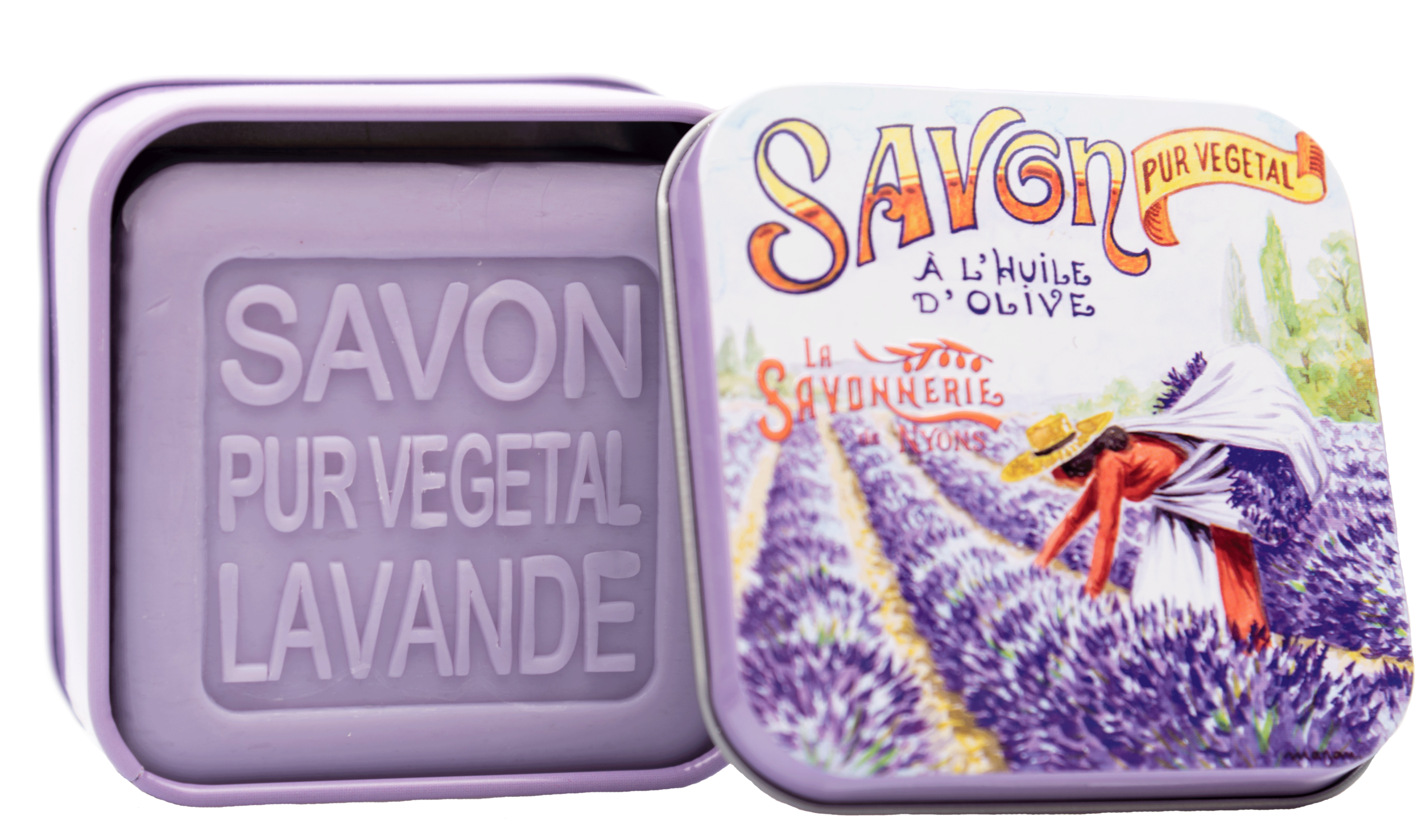 Boite Métal La Cueillette de la Lavande & Savon 100g