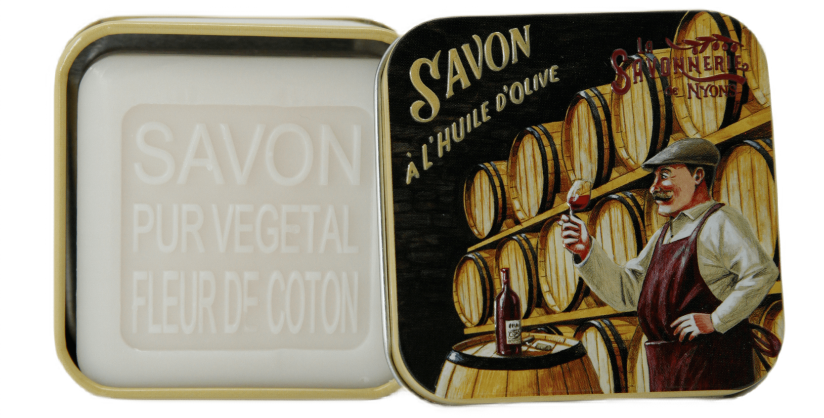 Boîte Métal Le caviste & Savon 100g