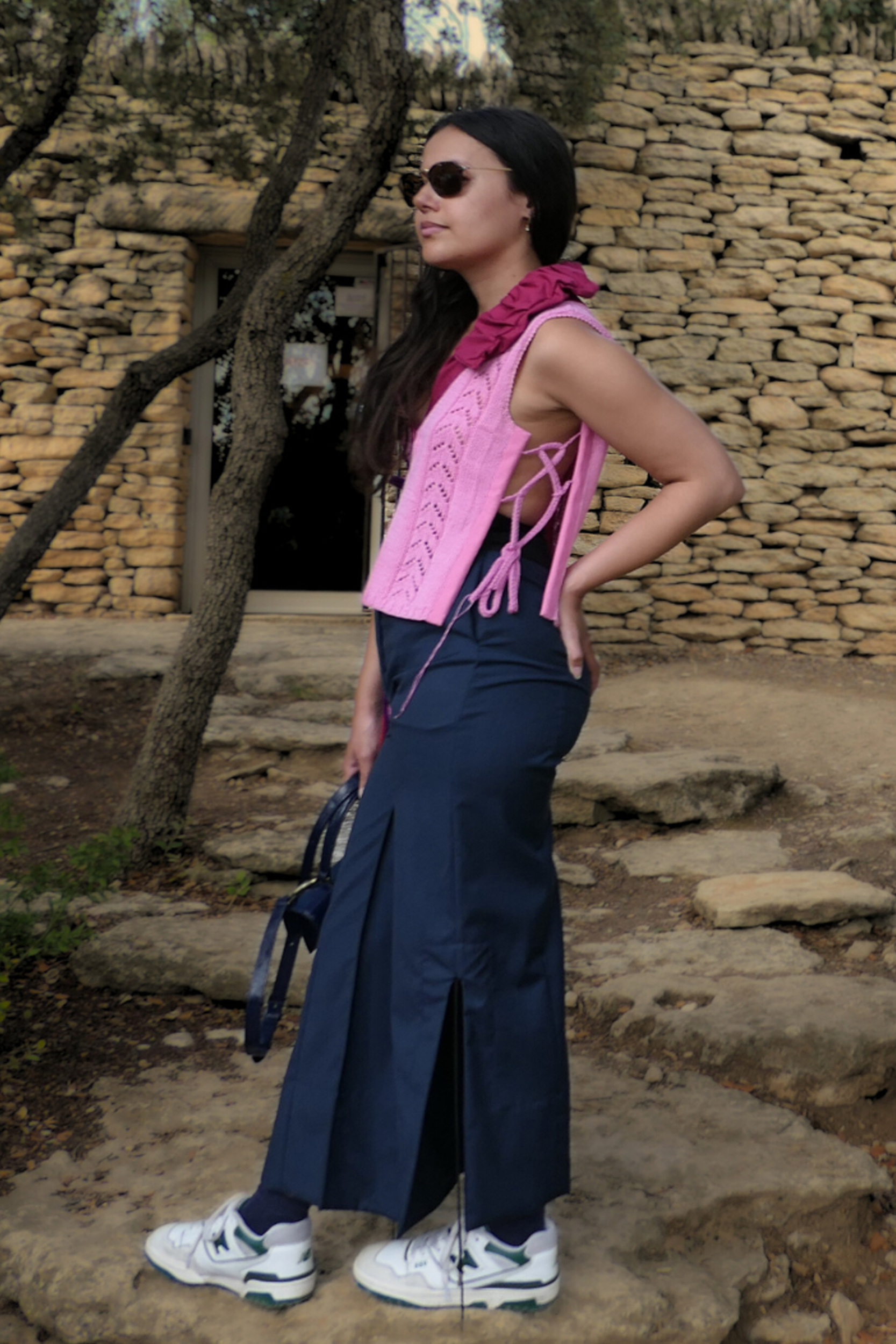 Pull Polo Artisanal Rebirth_Morganite_Profil Gauche