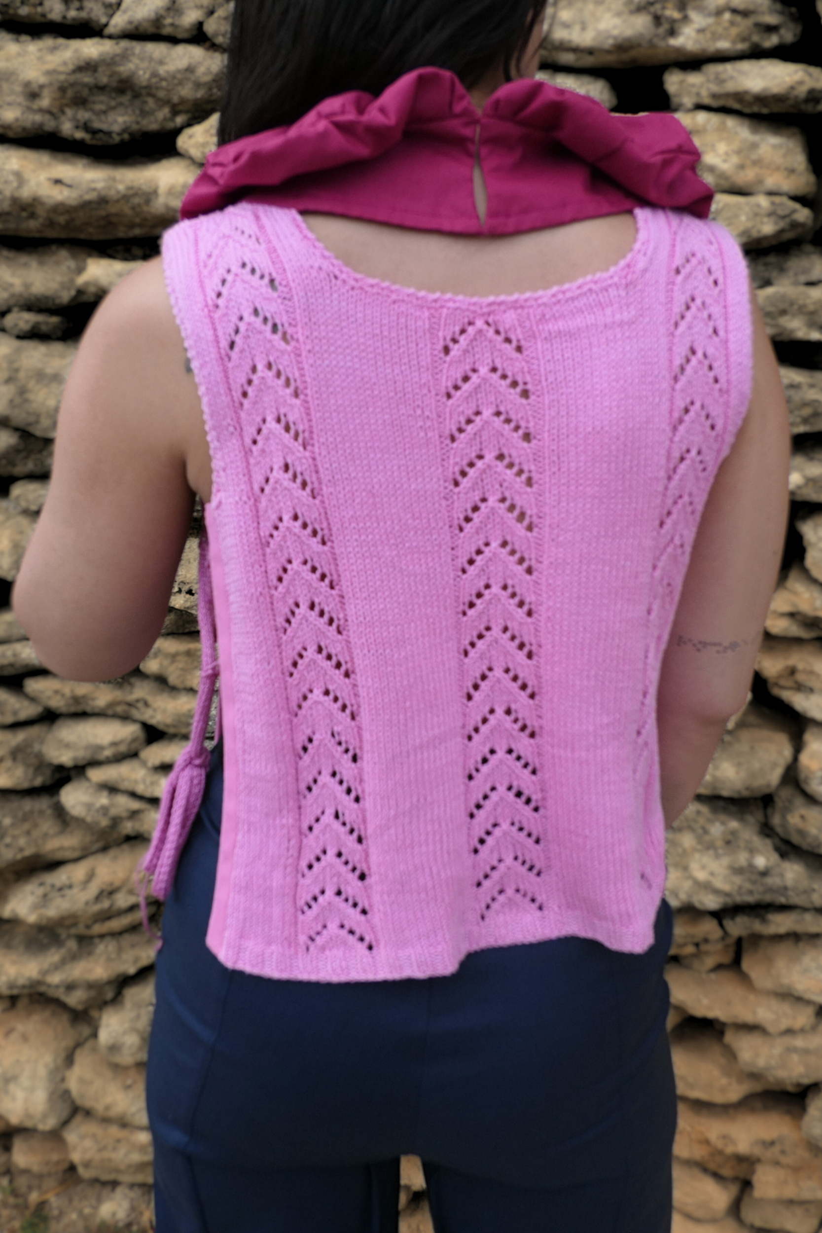 Pull Polo Artisanal Rebirth_Morganite_Dos Zoom