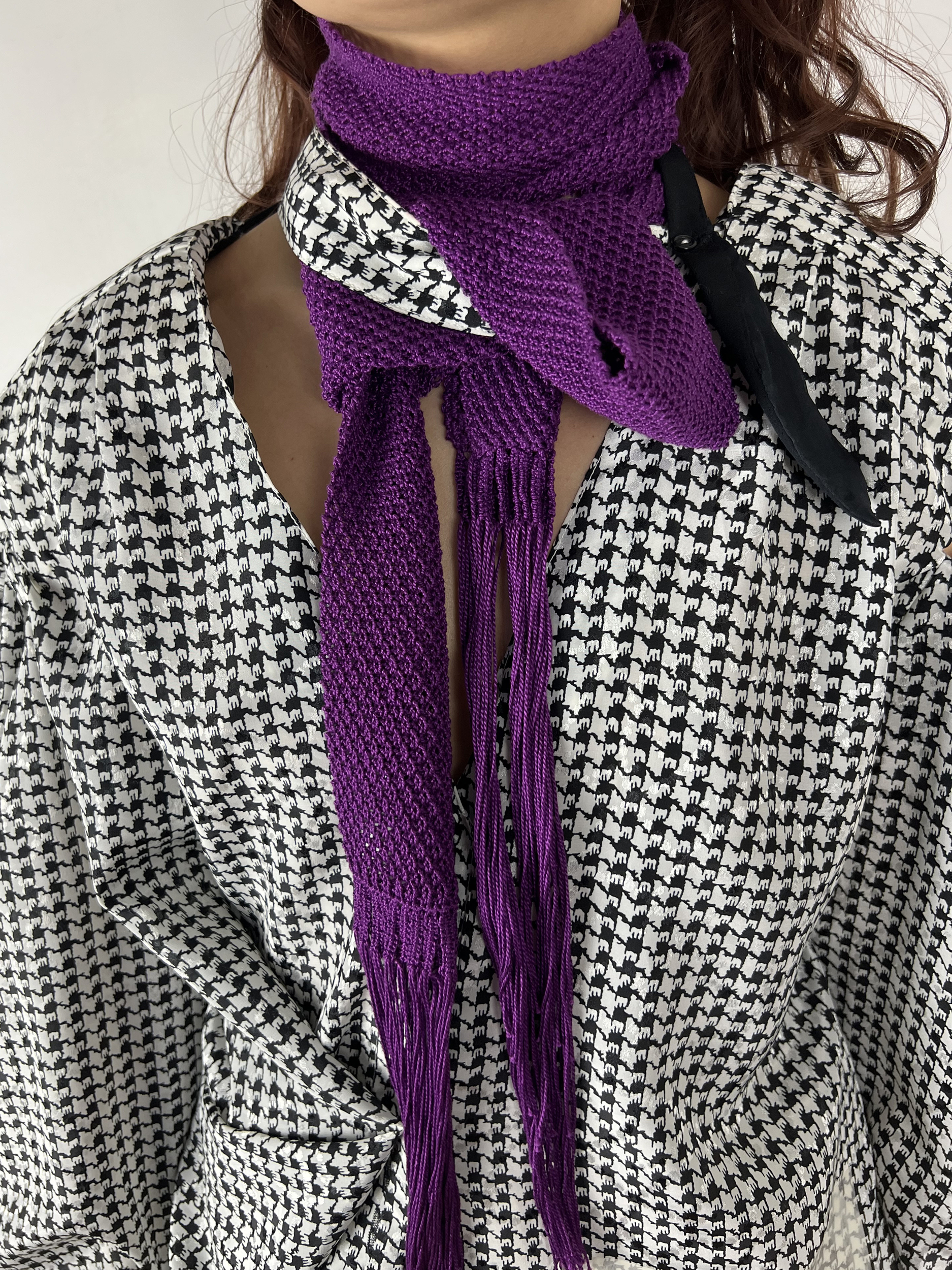 FOULARD-MAILLE_Artisanal_Améthyste_Devant