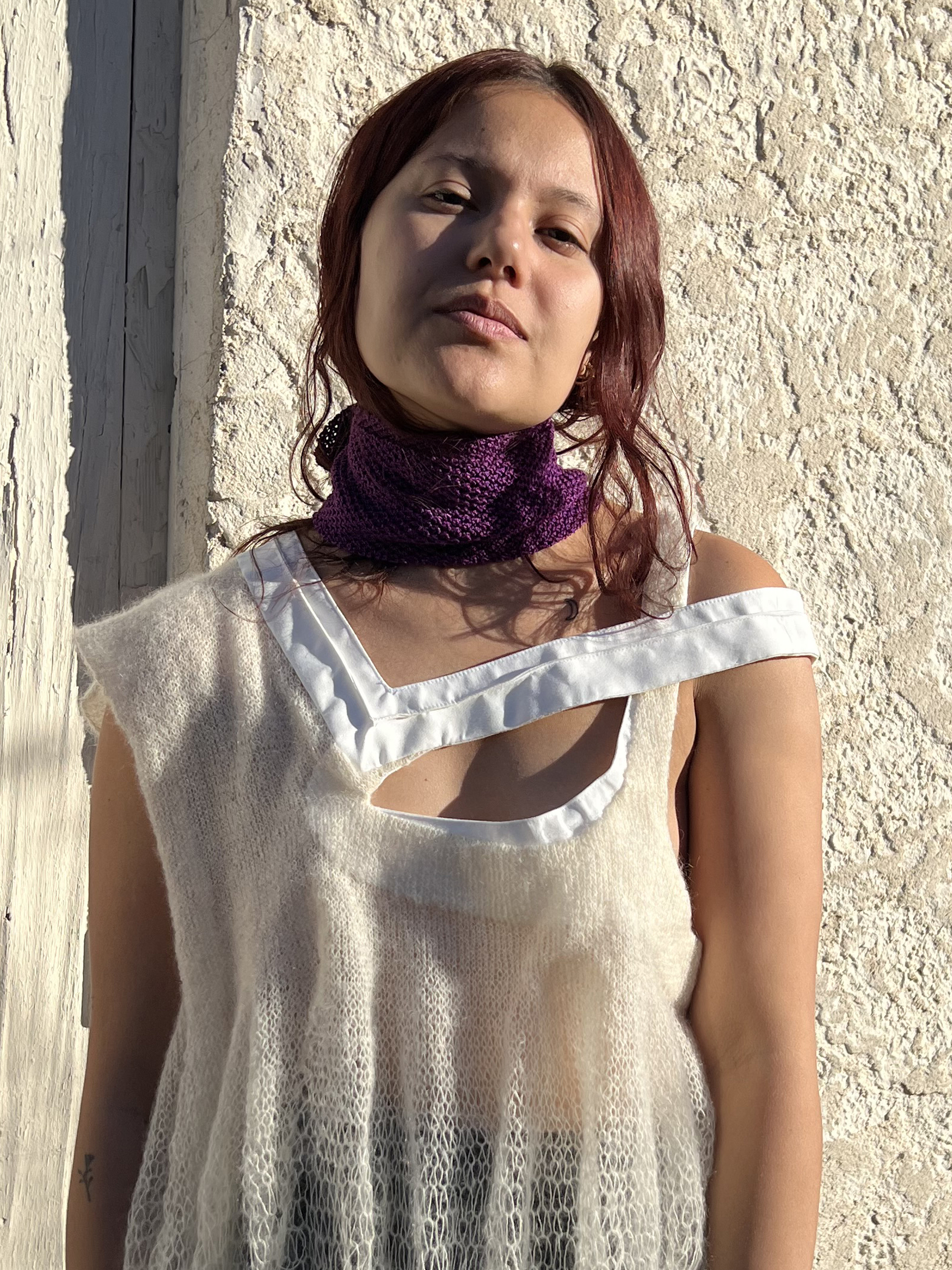 FOULARD-MAILLE_Artisanal_Améthyste_Devant-Zoom