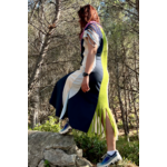 Robe polo artisanale_Multico_Zoom profil gauche